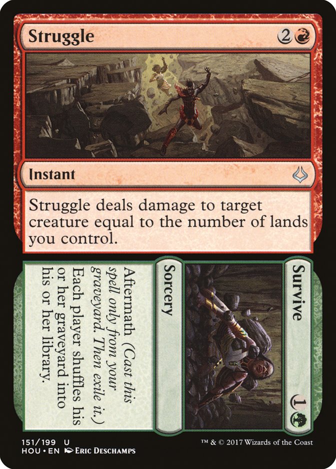 Struggle // Survive [Hour of Devastation] MTG Single Magic: The Gathering | Red Claw Gaming