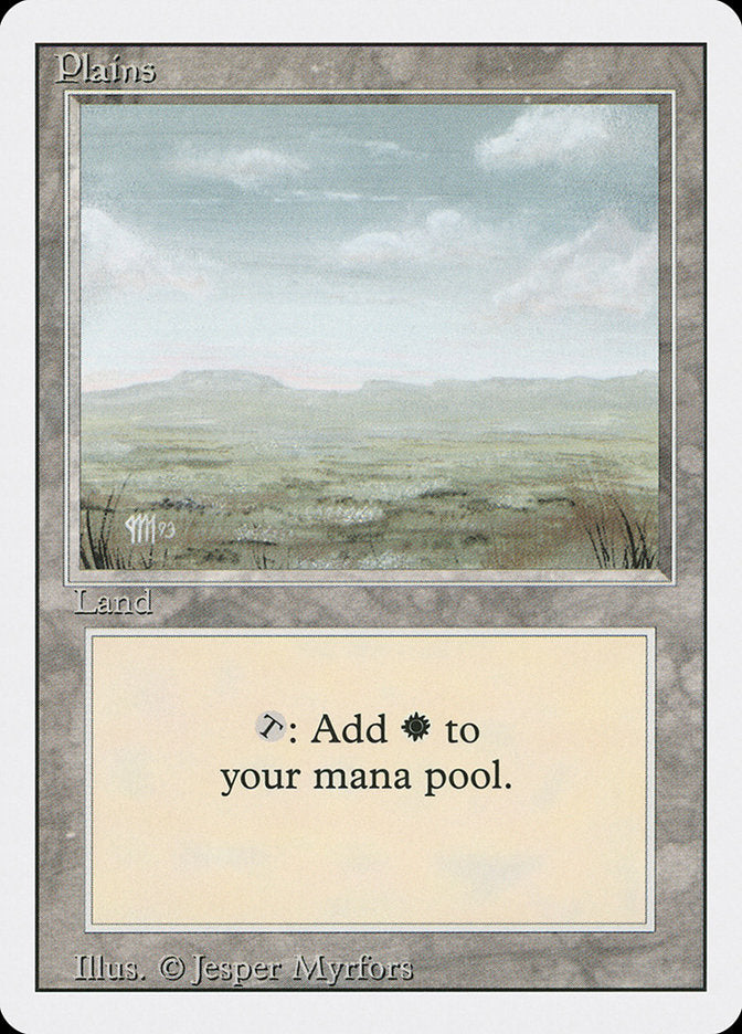 Plains (Signature on Left) [Revised Edition] MTG Single Magic: The Gathering | Red Claw Gaming