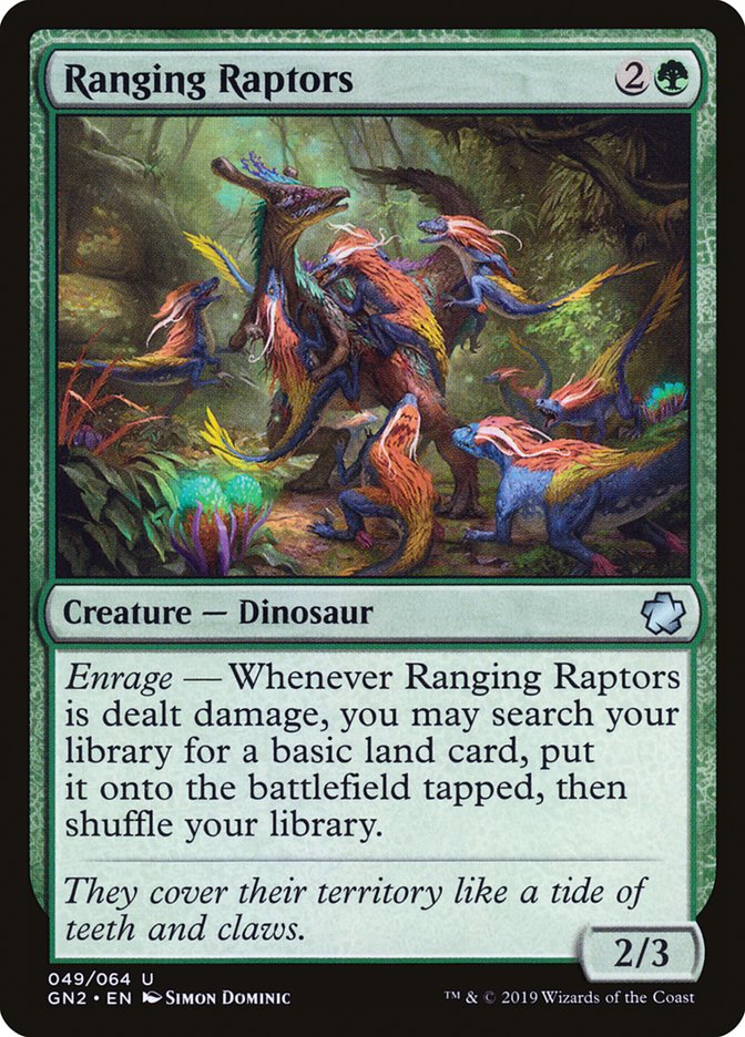 Ranging Raptors [Game Night 2019] MTG Single Magic: The Gathering | Red Claw Gaming