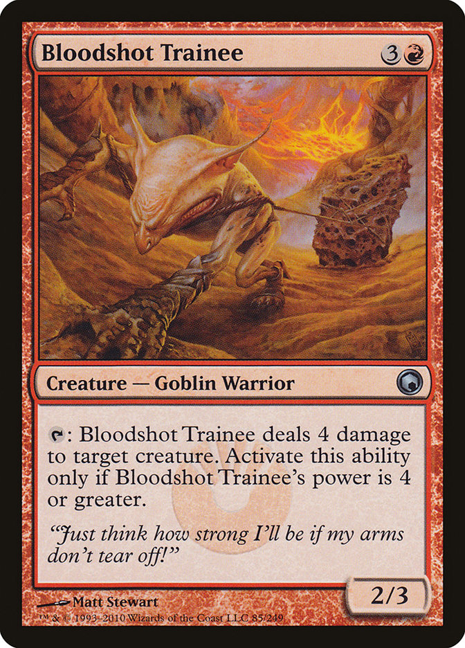 Bloodshot Trainee [Scars of Mirrodin] MTG Single Magic: The Gathering | Red Claw Gaming