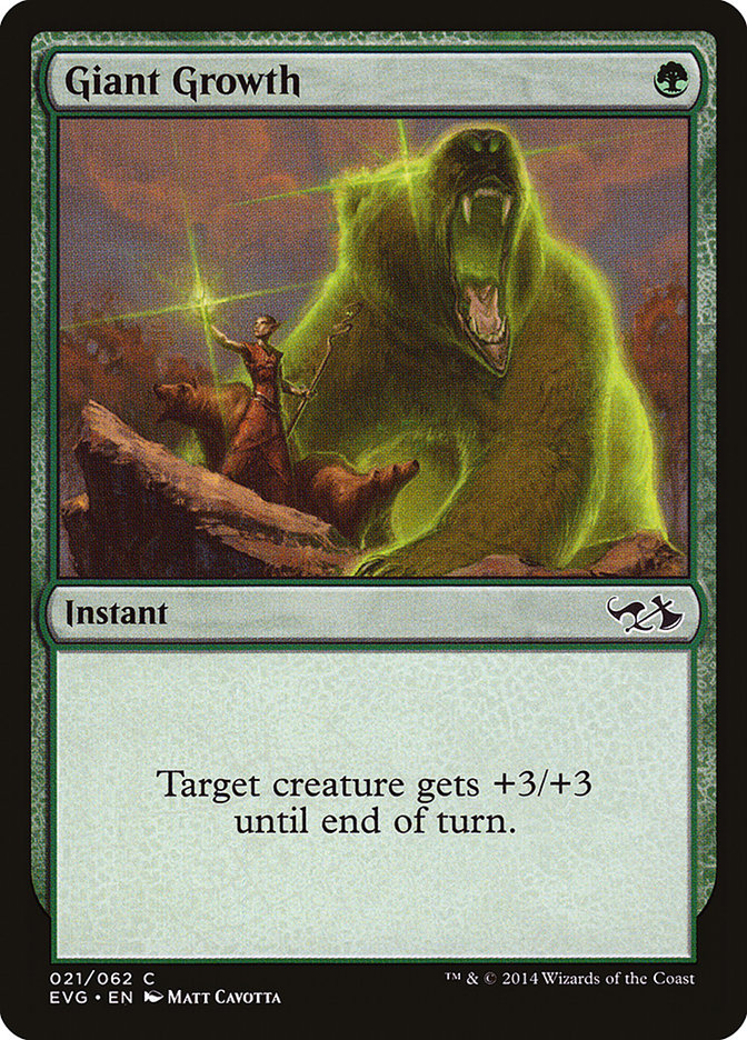 Giant Growth (Elves vs. Goblins) [Duel Decks Anthology] MTG Single Magic: The Gathering | Red Claw Gaming