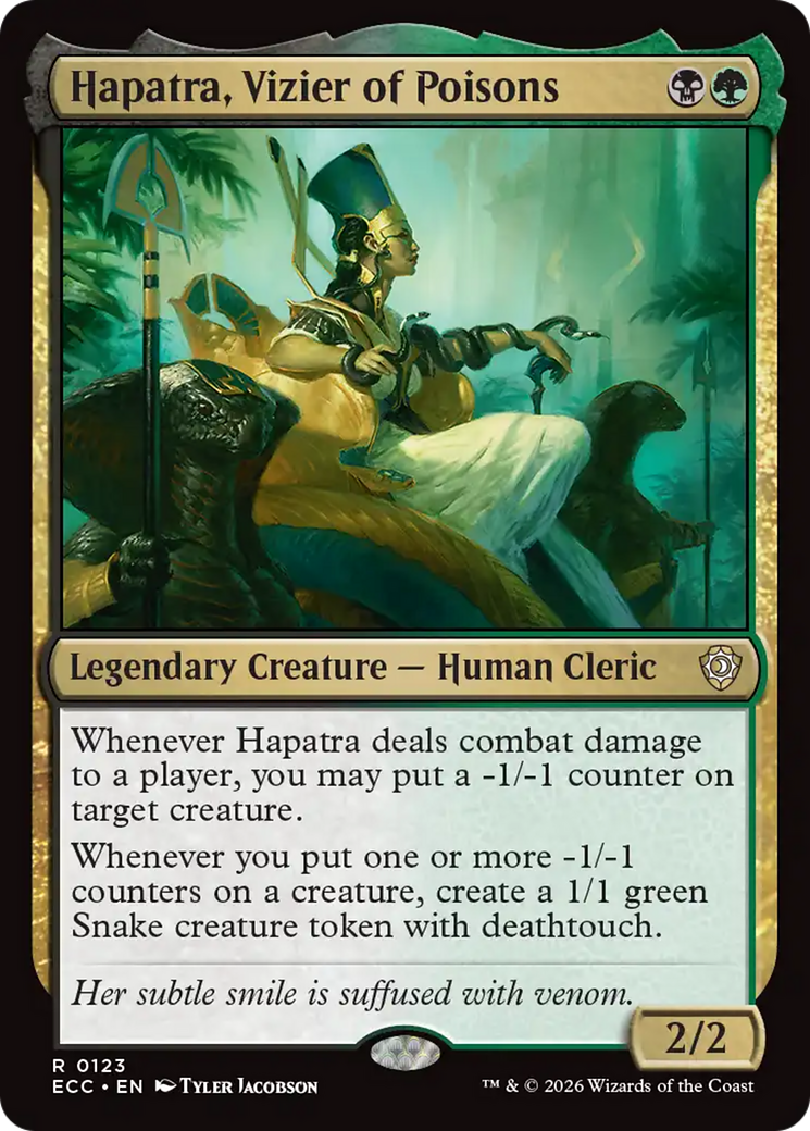Hapatra, Vizier of Poisons [Lorwyn Eclipsed Commander] MTG Single Magic: The Gathering | Red Claw Gaming