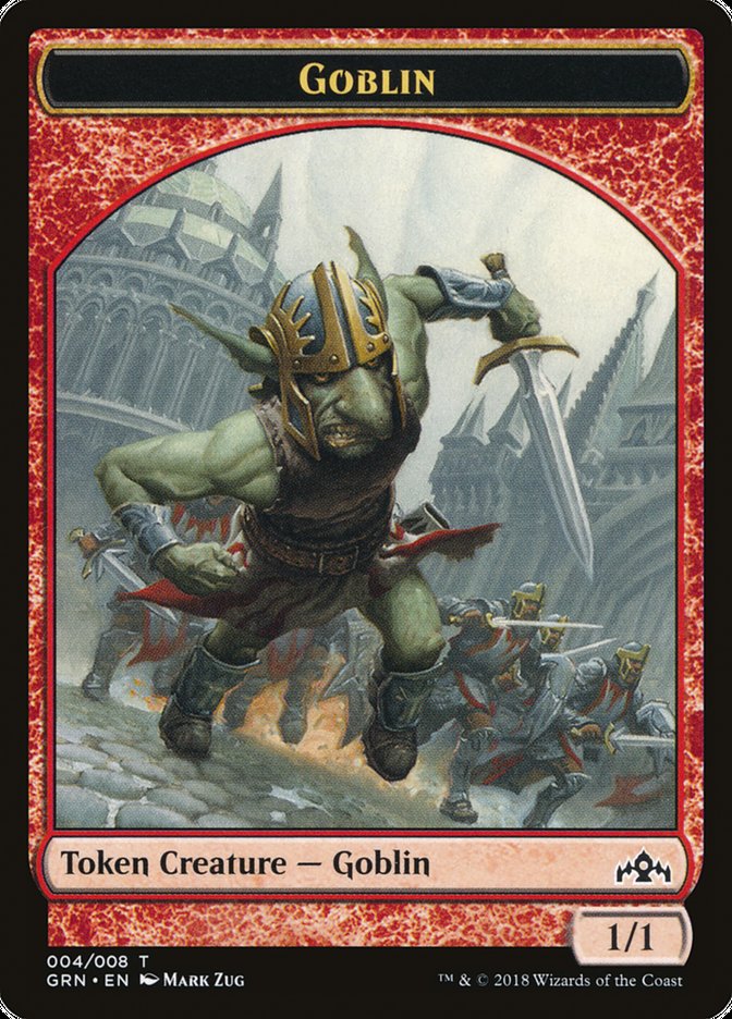 Soldier // Goblin Double-Sided Token [Guilds of Ravnica Guild Kit Tokens] MTG Single Magic: The Gathering | Red Claw Gaming