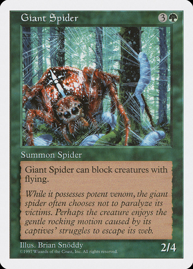 Giant Spider [Fifth Edition] MTG Single Magic: The Gathering | Red Claw Gaming