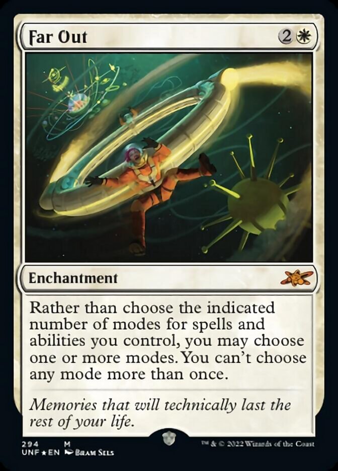 Far Out (Galaxy Foil) [Unfinity] MTG Single Magic: The Gathering    | Red Claw Gaming