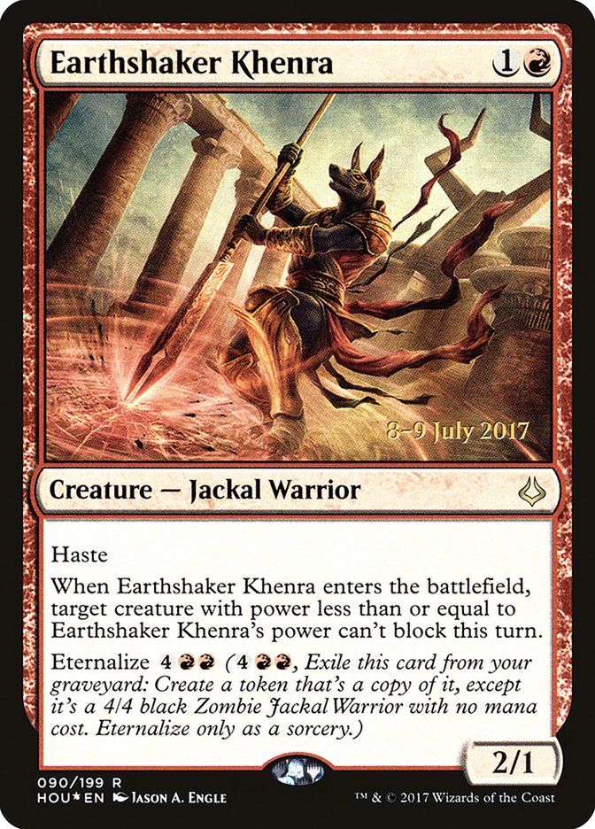 Earthshaker Khenra [Hour of Devastation Prerelease Promos] MTG Single Magic: The Gathering | Red Claw Gaming