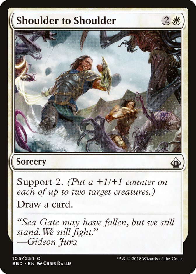 Shoulder to Shoulder [Battlebond] MTG Single Magic: The Gathering | Red Claw Gaming