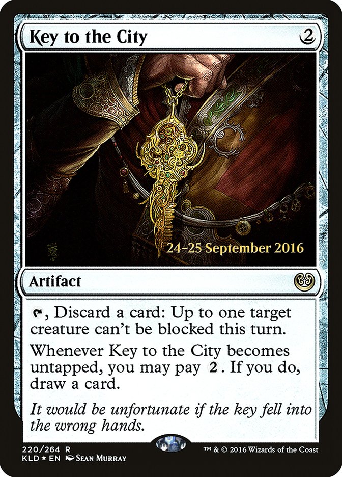 Key to the City [Kaladesh Prerelease Promos] MTG Single Magic: The Gathering | Red Claw Gaming