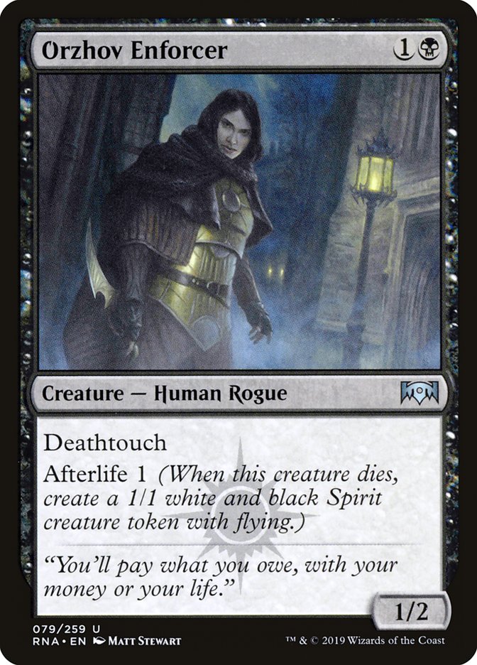 Orzhov Enforcer [Ravnica Allegiance] MTG Single Magic: The Gathering | Red Claw Gaming