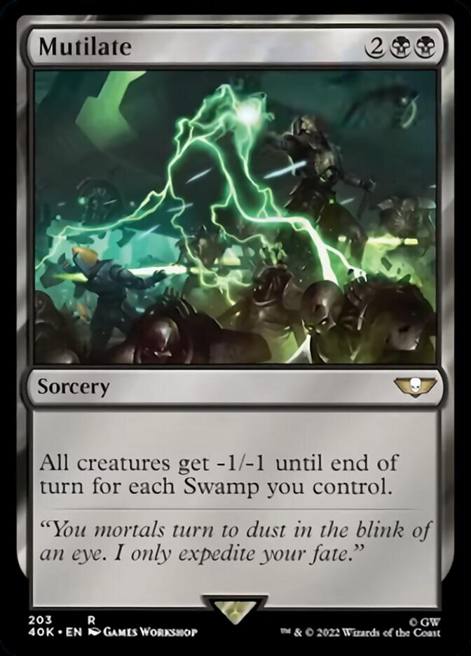 Mutilate (Surge Foil) [Warhammer 40,000] MTG Single Magic: The Gathering | Red Claw Gaming