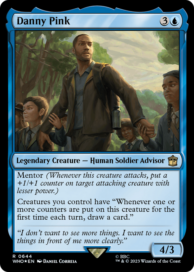 Danny Pink (Surge Foil) [Doctor Who] MTG Single Magic: The Gathering | Red Claw Gaming