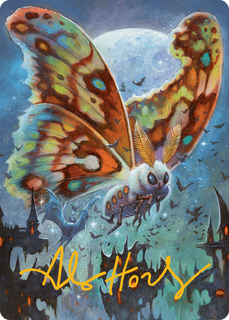 Luminous Broodmoth Art Card (Gold-Stamped Signature) [Bloomburrow Art Series] MTG Single Magic: The Gathering | Red Claw Gaming