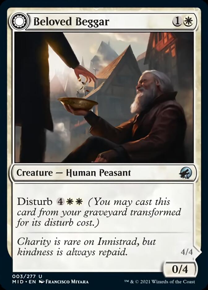 Beloved Beggar // Generous Soul [Innistrad: Midnight Hunt] MTG Single Magic: The Gathering | Red Claw Gaming