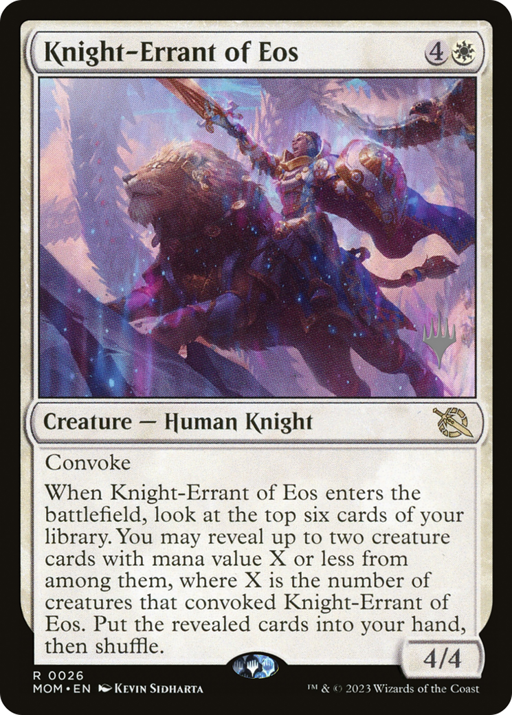 Knight-Errant of Eos (Promo Pack) [March of the Machine Promos] MTG Single Magic: The Gathering    | Red Claw Gaming