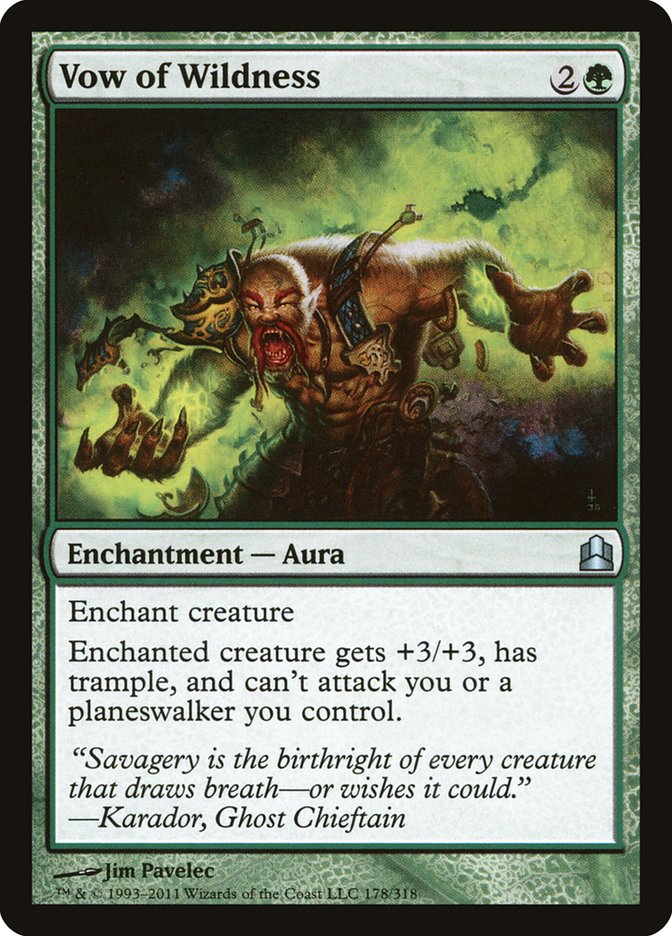 Vow of Wildness [Commander 2011] MTG Single Magic: The Gathering | Red Claw Gaming