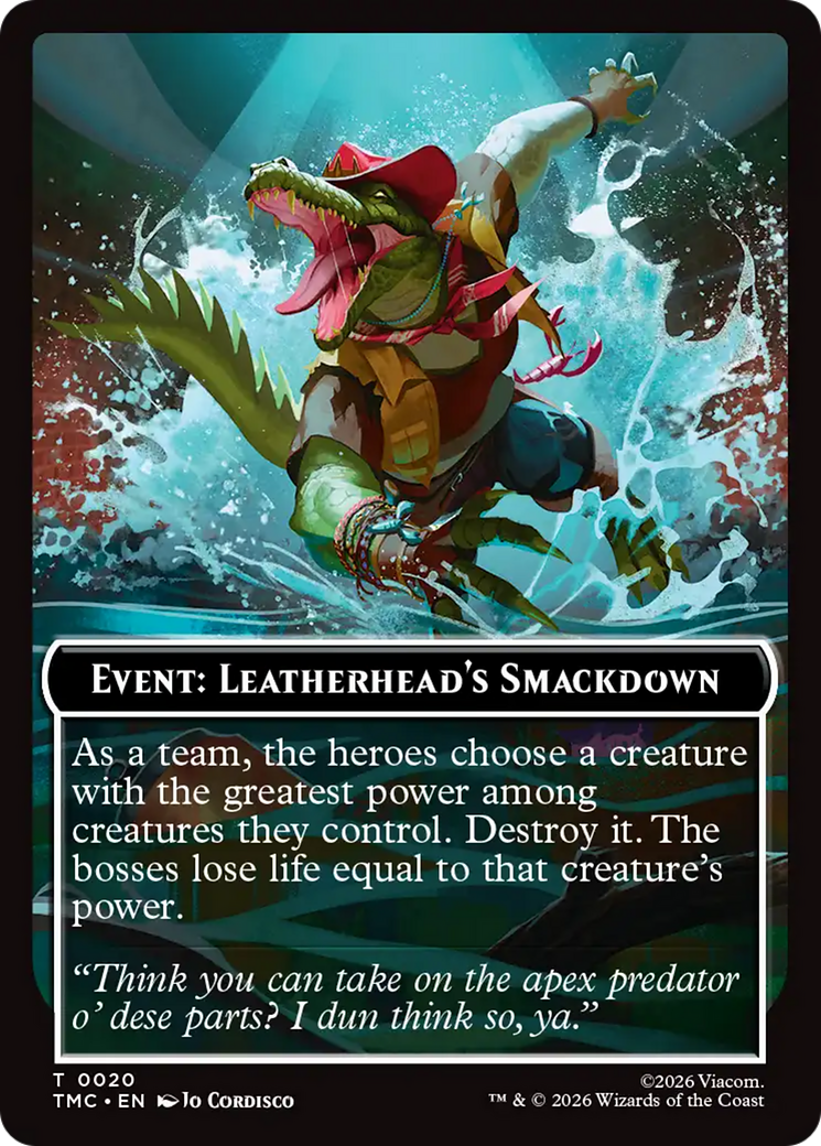 Event: Leatherhead's Smackdown [Teenage Mutant Ninja Turtles Commander Tokens] MTG Single Magic: The Gathering | Red Claw Gaming