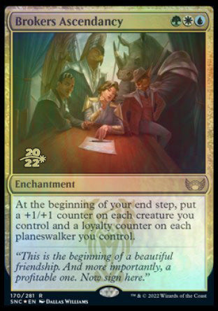 Brokers Ascendancy [Streets of New Capenna Prerelease Promos] MTG Single Magic: The Gathering | Red Claw Gaming