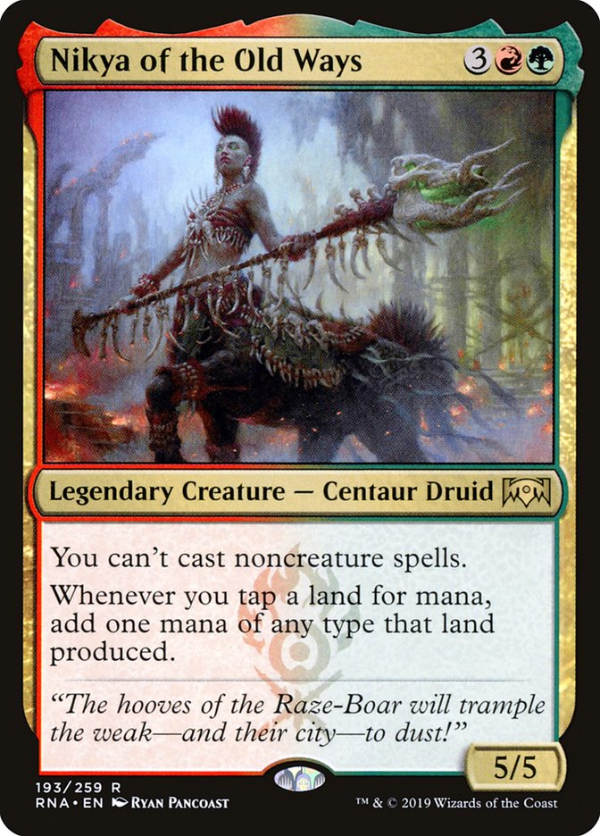 Nikya of the Old Ways [Ravnica Allegiance] MTG Single Magic: The Gathering | Red Claw Gaming