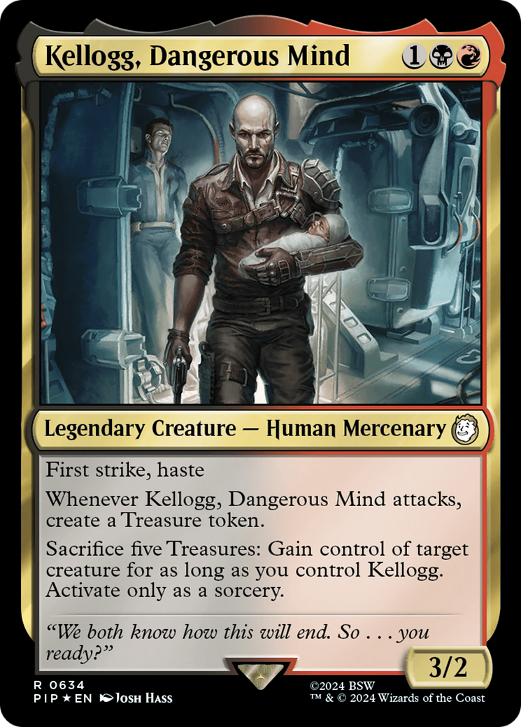 Kellogg, Dangerous Mind (Surge Foil) [Fallout] MTG Single Magic: The Gathering | Red Claw Gaming