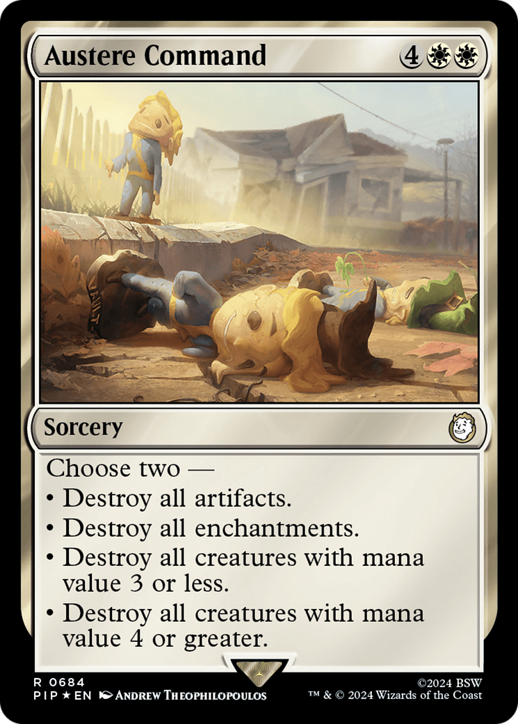 Austere Command (Surge Foil) [Fallout] MTG Single Magic: The Gathering | Red Claw Gaming