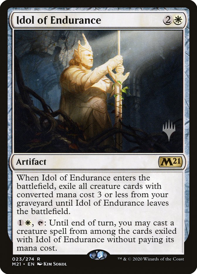 Idol of Endurance (Promo Pack) [Core Set 2021 Promos] MTG Single Magic: The Gathering | Red Claw Gaming