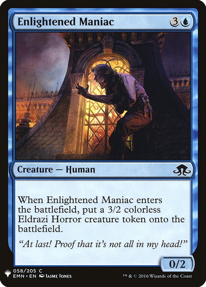 Enlightened Maniac [Mystery Booster] MTG Single Magic: The Gathering | Red Claw Gaming