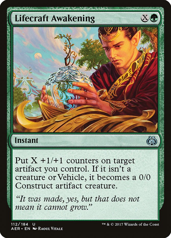 Lifecraft Awakening [Aether Revolt] MTG Single Magic: The Gathering | Red Claw Gaming