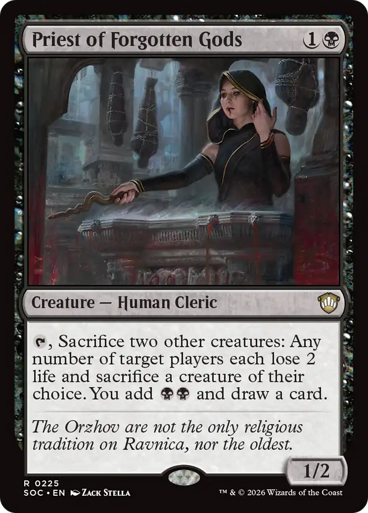 Priest of Forgotten Gods [Secrets of Strixhaven Commander] MTG Single Magic: The Gathering | Red Claw Gaming