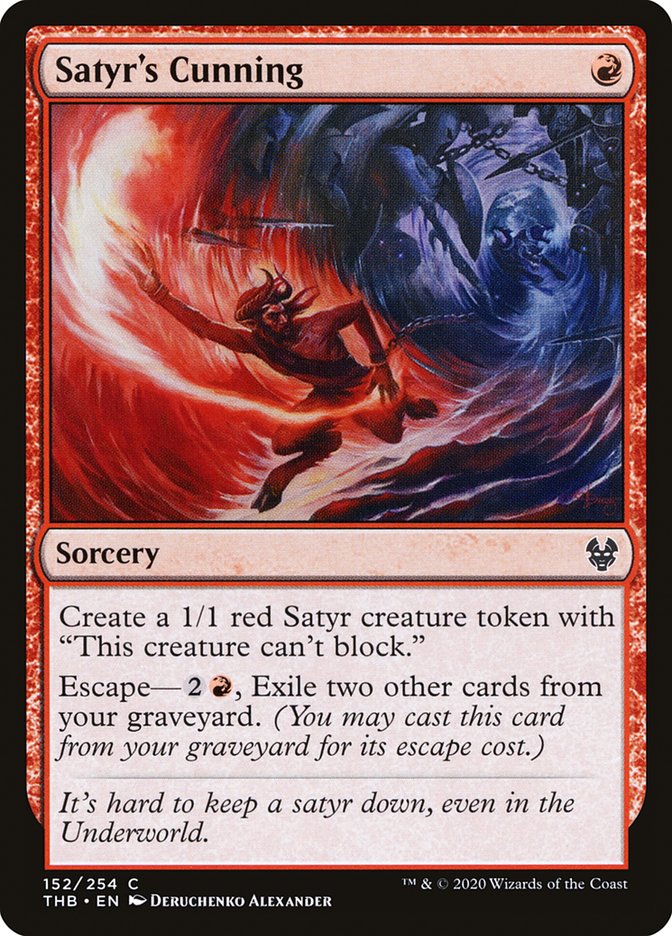 Satyr's Cunning [Theros Beyond Death] MTG Single Magic: The Gathering | Red Claw Gaming