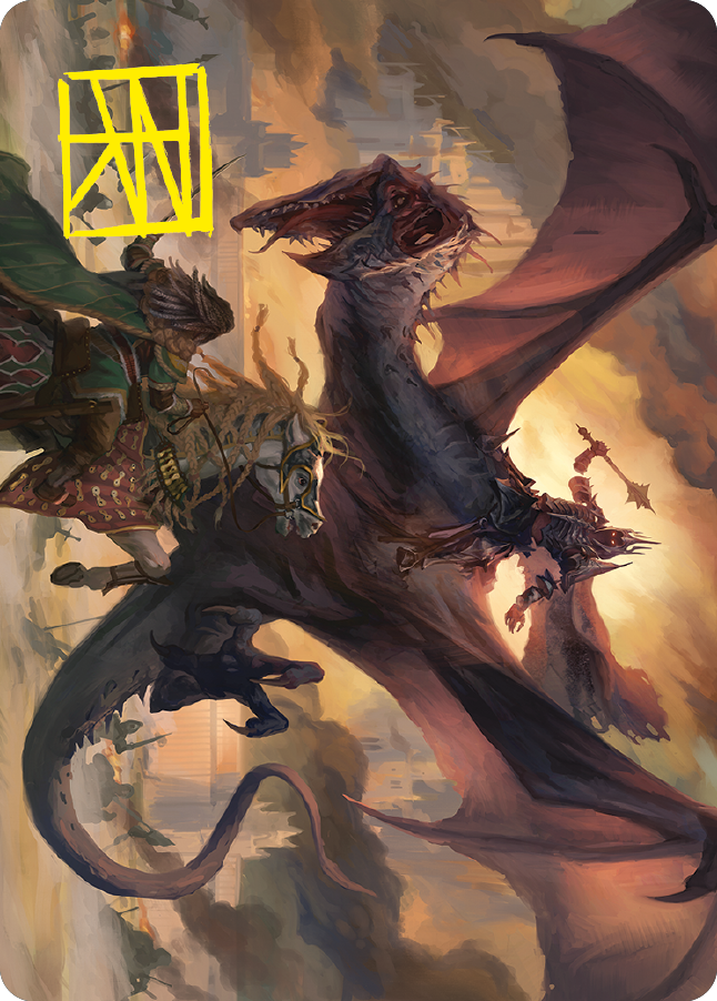 Witch-king, Bringer of Ruin Art Card (Gold-Stamped Signature) [The Lord of the Rings: Tales of Middle-earth Art Series] MTG Single Magic: The Gathering | Red Claw Gaming