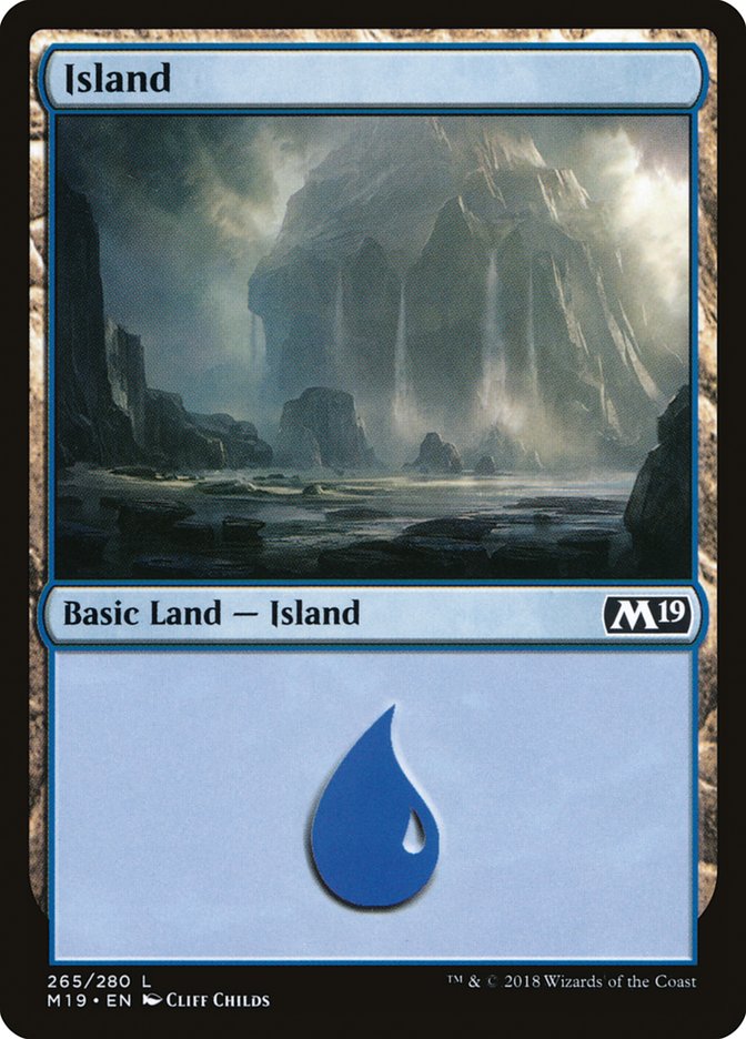 Island (265) [Core Set 2019] MTG Single Magic: The Gathering | Red Claw Gaming