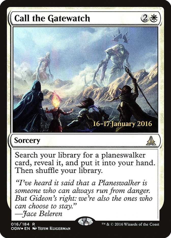 Call the Gatewatch [Oath of the Gatewatch Prerelease Promos] MTG Single Magic: The Gathering | Red Claw Gaming