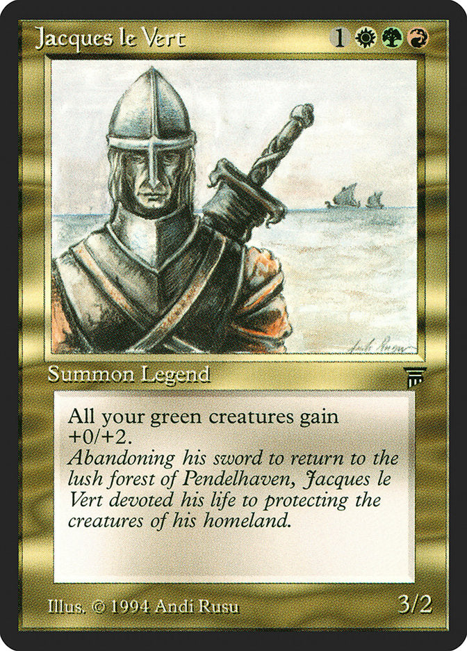 Jacques le Vert [Legends] MTG Single Magic: The Gathering | Red Claw Gaming