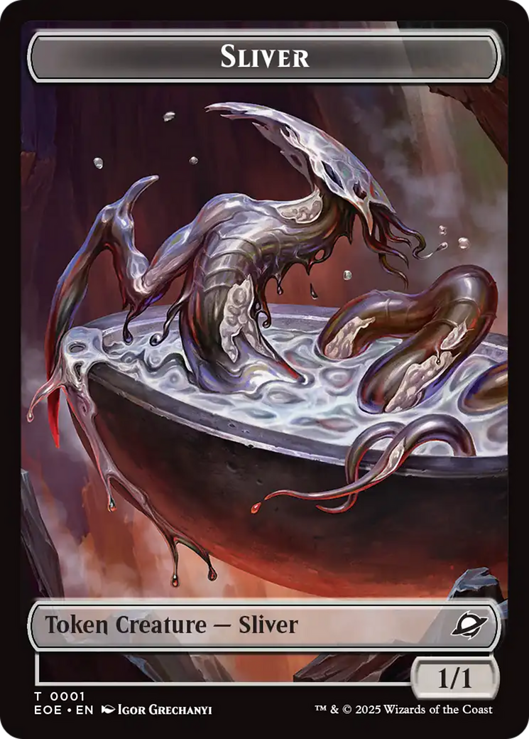 Robot // Sliver Double-Sided Token [Edge of Eternities Tokens] MTG Single Magic: The Gathering | Red Claw Gaming