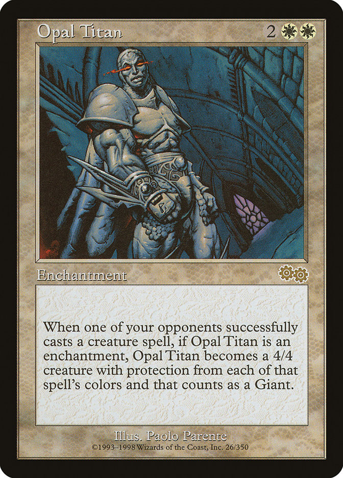 Opal Titan [Urza's Saga] MTG Single Magic: The Gathering | Red Claw Gaming