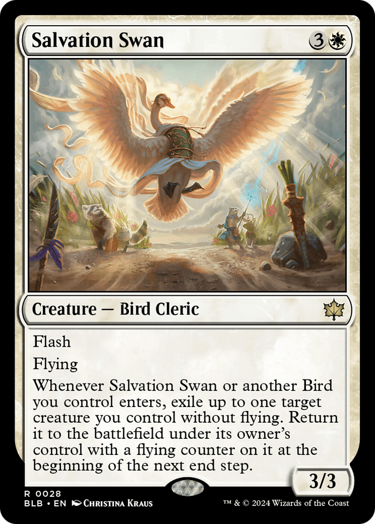 Salvation Swan [Bloomburrow] MTG Single Magic: The Gathering    | Red Claw Gaming