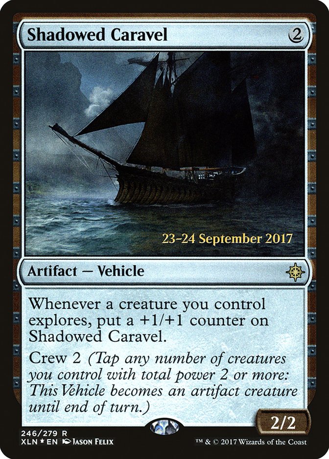 Shadowed Caravel [Ixalan Prerelease Promos] MTG Single Magic: The Gathering | Red Claw Gaming