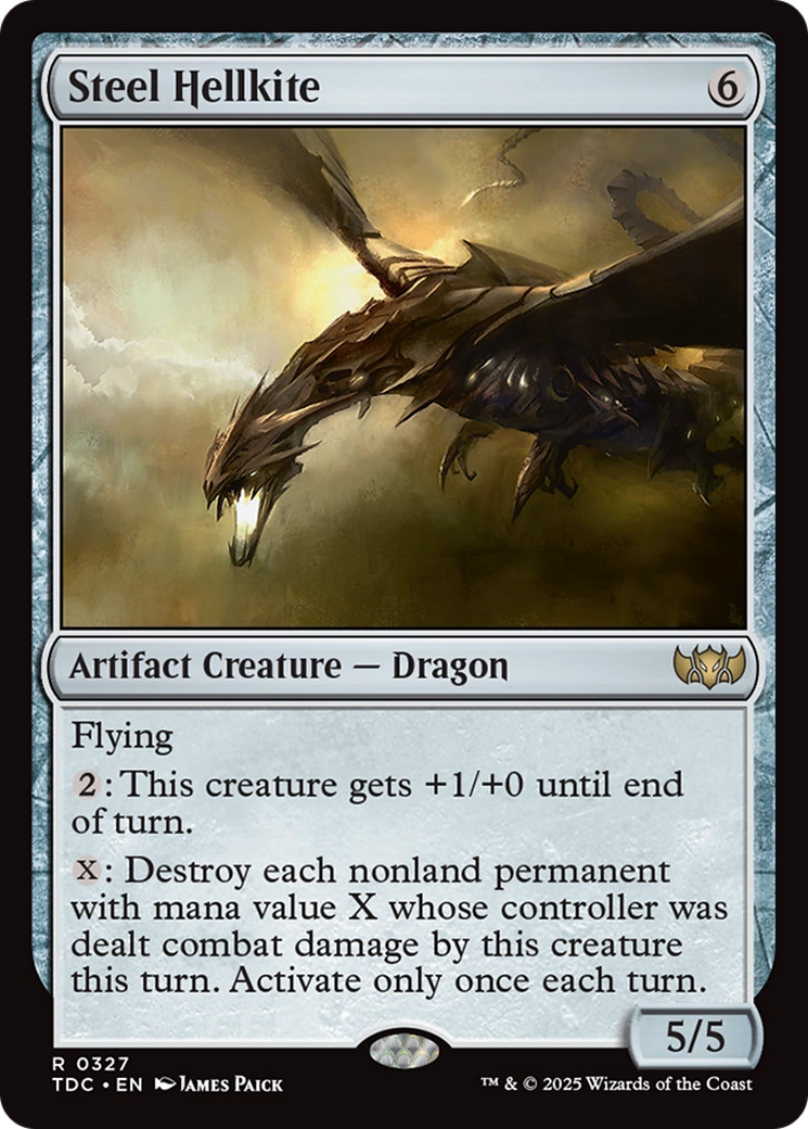 Steel Hellkite [Tarkir: Dragonstorm Commander] MTG Single Magic: The Gathering | Red Claw Gaming