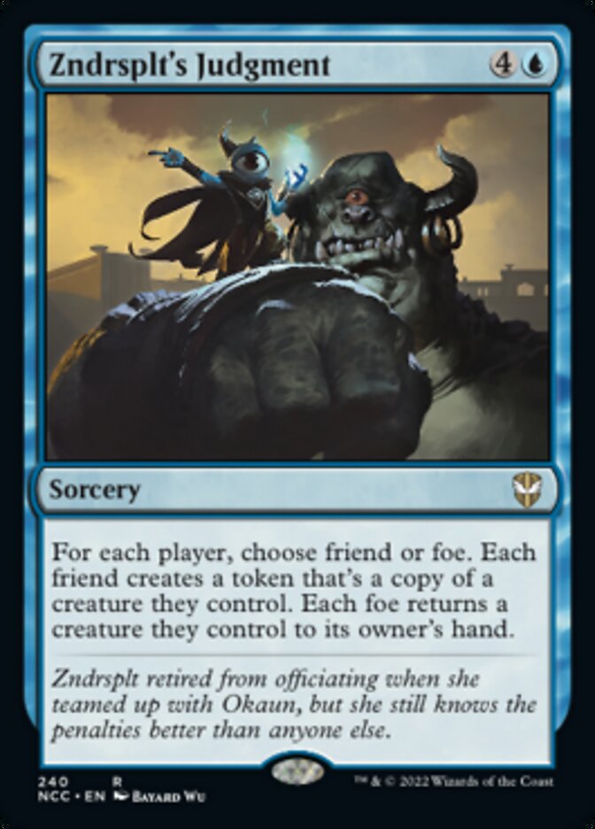 Zndrsplt's Judgment [Streets of New Capenna Commander] MTG Single Magic: The Gathering | Red Claw Gaming