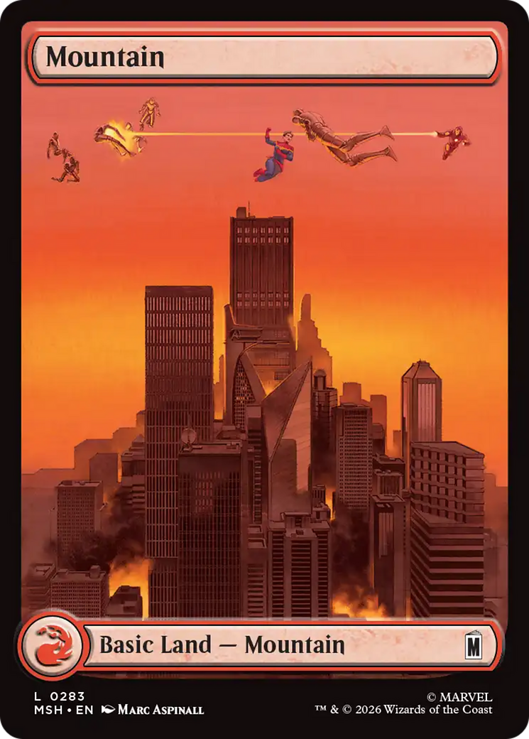 Mountain (0283) [Marvel Super Heroes] MTG Single Magic: The Gathering | Red Claw Gaming