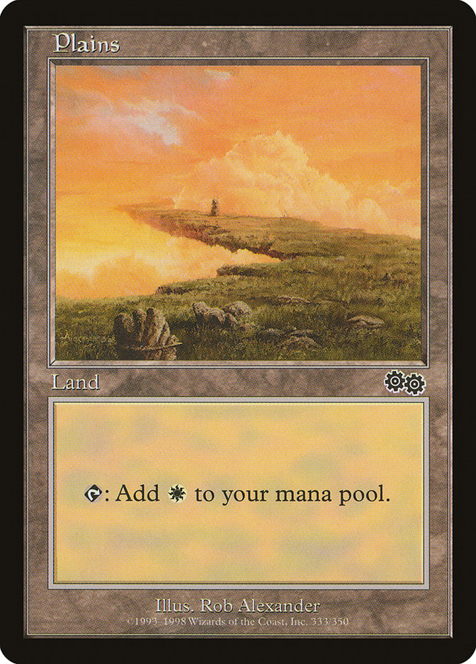 Plains (333) [Urza's Saga] MTG Single Magic: The Gathering | Red Claw Gaming