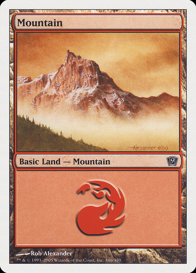 Mountain (346) [Ninth Edition] MTG Single Magic: The Gathering | Red Claw Gaming