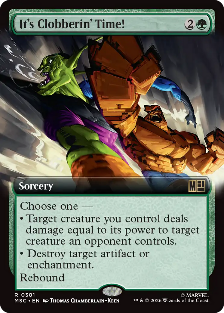 It's Clobberin' Time! (Extended Art) [Marvel Super Heroes Commander] | Red Claw Gaming