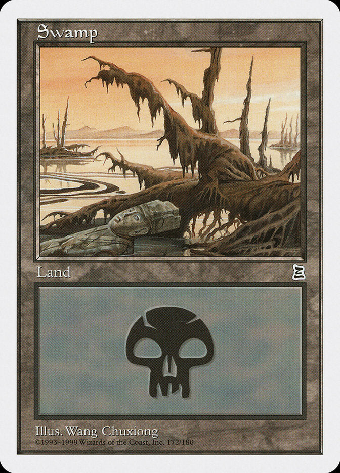 Swamp (172) [Portal Three Kingdoms] MTG Single Magic: The Gathering | Red Claw Gaming