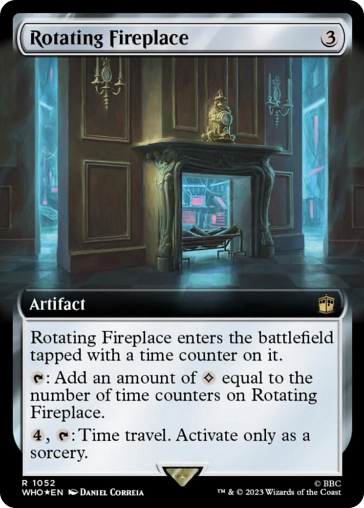 Rotating Fireplace (Extended Art) (Surge Foil) [Doctor Who] MTG Single Magic: The Gathering | Red Claw Gaming