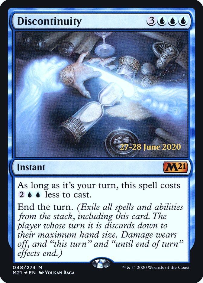 Discontinuity [Core Set 2021 Prerelease Promos] MTG Single Magic: The Gathering | Red Claw Gaming