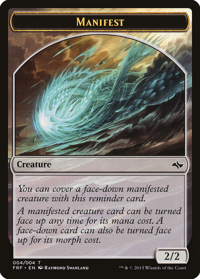 Manifest [Fate Reforged Tokens] MTG Single Magic: The Gathering | Red Claw Gaming