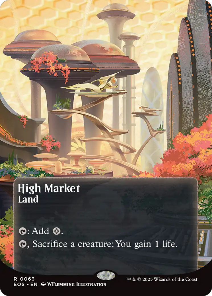 High Market (0063) (Borderless) [Edge of Eternities: Stellar Sights] MTG Single Magic: The Gathering | Red Claw Gaming