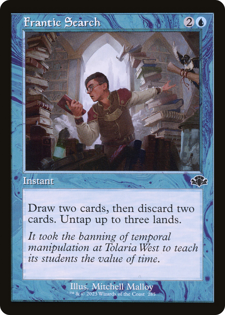 Frantic Search (Retro) [Dominaria Remastered] MTG Single Magic: The Gathering | Red Claw Gaming