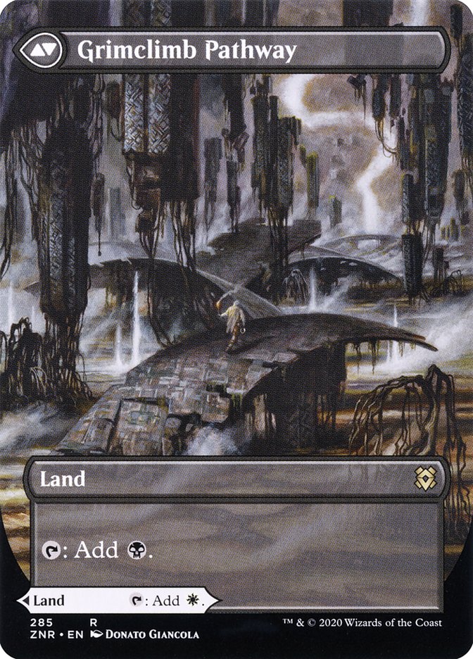 Brightclimb Pathway // Grimclimb Pathway (Borderless Alternate Art) [Zendikar Rising] MTG Single Magic: The Gathering | Red Claw Gaming